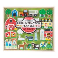 Игровой набор Melissa&Doug дерев'яний "Ферма і трактор" Фото