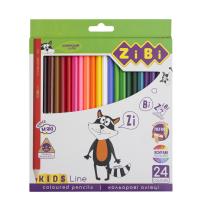 Олівці кольорові ZiBi Kids line 24 кольорів Фото