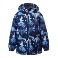 Куртка Huppa CLASSY -117710030 темно-синій з принтом 98 Фото
