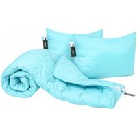 Ковдра MirSon Набор шелковый 1691 Eco Light Blue Одеяло 220х240+ Фото