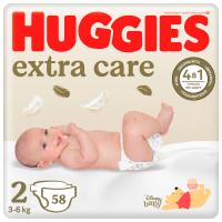 Підгузки Huggies Extra Care 2 (3-6 кг) 58 шт Фото