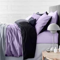 Постільна білизна MirSon King Size Сатин Premium 3820+0055 Lavanda 220х240 Фото