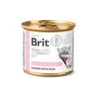 Консервы для кошек Brit GF VetDiets Cat Hypoallergenic лосось и горох 200 г Фото