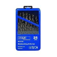 Набір свердл S&R Meister по металу 25шт 1.0-13.0мм Фото