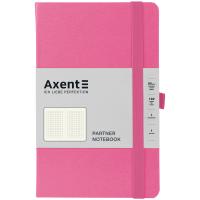 Книга записна Axent Partner, 125x195 мм, 96 аркушів, клітинка, рожева Фото