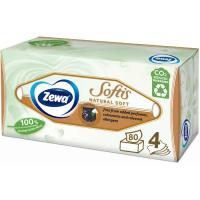 Салфетки косметические Zewa Softis Natural Soft 80 шт. Фото