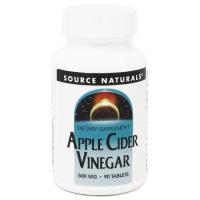 Травы Source Naturals Яблочный Уксус, 500мг, Apple Cider Vinegar, 90 та Фото