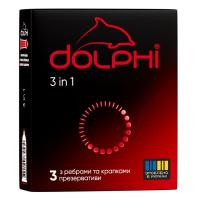 Презервативы Dolphi 3 in 1 3 шт. Фото