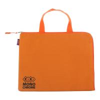 Папка - портфель ZiBi Монохром А4 горизонтальна з ручками помаранчева Фото