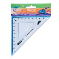 Линейка ZiBi Kids Line Угольник 100мм с голубой полоской, блист Фото
