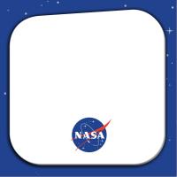 Папір для нотаток Kite з клейким шаром NASA cat 70х70 мм, 50 аркушів Фото