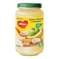Детское пюре Milupa фруктового банана, яблоко с печеньем с 6 месяцев 1 Фото