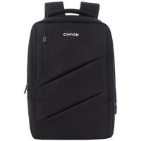 Рюкзак для ноутбука Canyon 15.6" BPE-5 Urban, USB, 12-18L, Black Фото