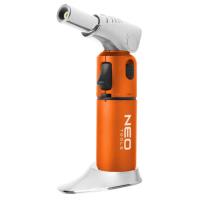 Газовый паяльник Neo Tools поворотный, пьезоподжиг, 1350°C, объем 7.8г, 340г Фото