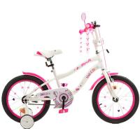 Дитячий велосипед Prof1 Unicorn 16" Біло-рожевий Фото