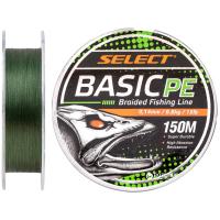 Шнур Select Basic PE 150m Dark Green 0.14mm 15lb/6.8kg Фото