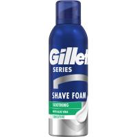 Пена для бритья Gillette Series Для чутливої шкіри з алое вера 200 мл Фото