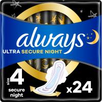 Гигиенические прокладки Always Ultra Secure Night (Розмір 4) 24 шт. Фото