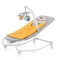 Крісло-гойдалка Kinderkraft шезлонг Felio 2 Forest Yellow Фото