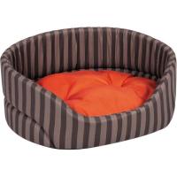 Лежак для животных Природа Coral 2 57х47х27 см (коричневый/полоска) Фото