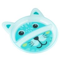 Тарелка детская Canpol babies Зверюшки Бирюзова 2 отделения Фото