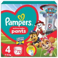 Подгузники Pampers Maxi Размер 4 (9-15 кг) Paw Patrol 72 шт Фото