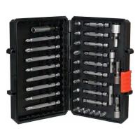 Набір біт Black&Decker PH0,PH1,SL4,SL6,Pz1,Pz2,Тx10,Тx20,L 25,50,75 мм,38 Фото