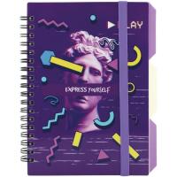 Блокнот Optima ExpressViolet, B6 з розділювачами 100 аркушів, клі Фото