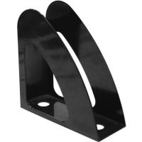 Лоток для бумаг Economix вертикальный Радуга, пластик черный Фото