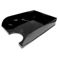 Лоток для бумаг Economix горизонтальный пластик, черный Фото