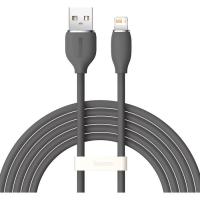 Дата кабель Baseus USB 2.0 AM to Lightning 2.0m 2.4A Jelly Liquid Sil Фото