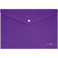 Папка - конверт Economix А4 180 мкм, непрозрачная, фактура "помаранч", фиол Фото