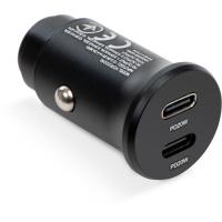 Зарядное устройство Vinga 40W PD 2xUSB-C (20W+20W) Car Charger Фото