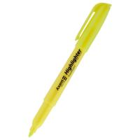 Маркер Axent Highlighter 2-4 мм клиноподібний жовтий Фото