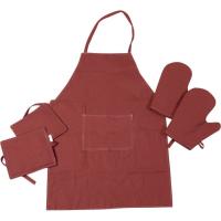 Фартук MirSon Набор №205 - Chocolate две прихватки + две перчатк Фото