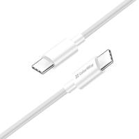 Дата кабель ColorWay USB-C to USB-C 1.0m 5A 100W white Фото