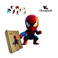 Пазл Ukropchik дерев'яний Супергерой Спайді size - M в коробці з Фото