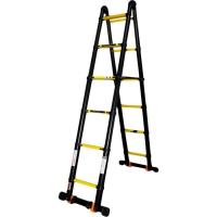 Лестница GTM трансформер телескопическая 2*6ст 1,0-5,0м анодиро Фото