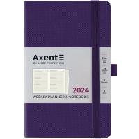 Тижневик Axent 2024 Partner Soft Diamond 125 х 195, фіолетовий Фото