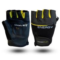 Рукавички для фітнесу PowerPlay 9058 Energy чорно-жовті S Фото