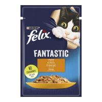 Вологий корм для кішок Purina Felix Fantastic з куркою в желе 85 г Фото