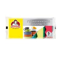 Губки кухонные Помічниця Волнистые 100 х 70 х 38 мм 6 шт. Фото