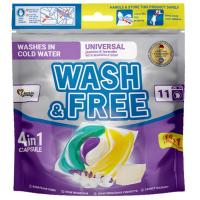 Капсулы для стирки Wash&Free Universal Жасмин и лаванда с марсельским мылом 11 Фото