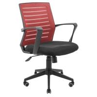 Офісне крісло Richman Флеш Ю Пластик М-1 (Tilt) Сітка чорна + червона Фото