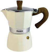 Гейзерная кофеварка Magio Бежева 3 порції 150 мл Фото