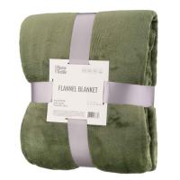 Плед Ardesto Flannel 100 поліестер, зелений 200х220 см Фото
