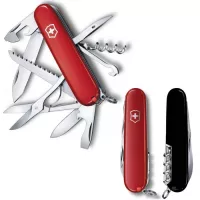 Нож Victorinox Huntsman Ukraine 91 мм Червоно-чорний Фото