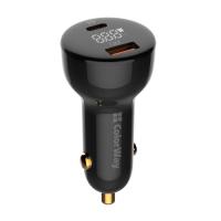 Зарядний пристрій ColorWay Power Delivery PPS USB (USB-A + USB-C) (100W) Blac Фото