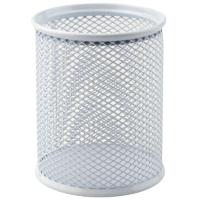 Подставка для ручек Axent для ручек круглая 80х80х100 мм металлическая белая Фото