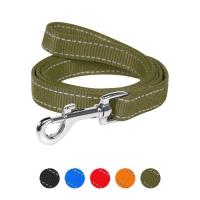 Поводок для собак Dog Extreme из нейлона двойной Ш 20 мм Д 122 см хаки Фото